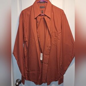 Arrow Burnt Orange Button Up Shirt New With Tags